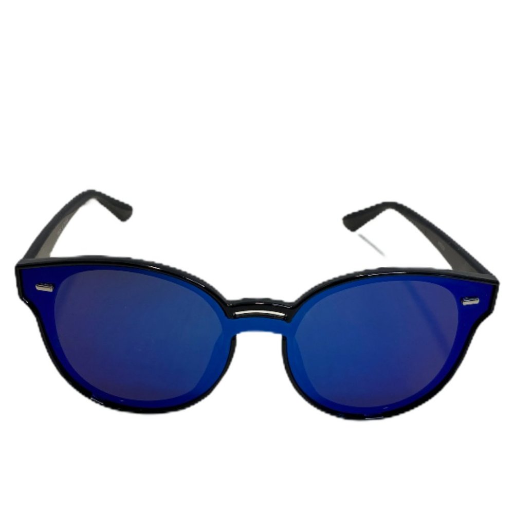 Over-Sized Blue Lens Unisex Sunglasses